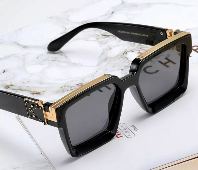 HOOBAN Millionaires Designer Square Sunglasses