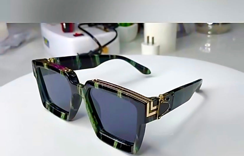 HOOBAN Millionaires Designer Square Sunglasses