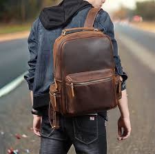 Langley Handmade Cowhide Leather Backpack