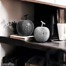 Nordic Resin Polka Dot Apple Decor