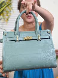Birkin Inspired Genuine Leather Crocodile Handbag - Limited Edition