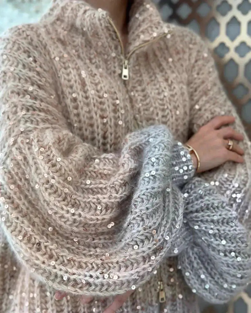 Elegant Sequin Sweater