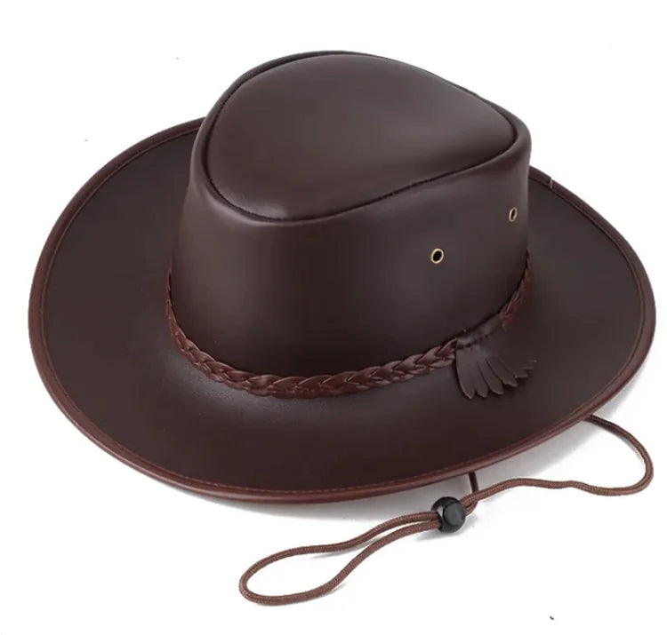 Azonee Cowboy Leather Hats