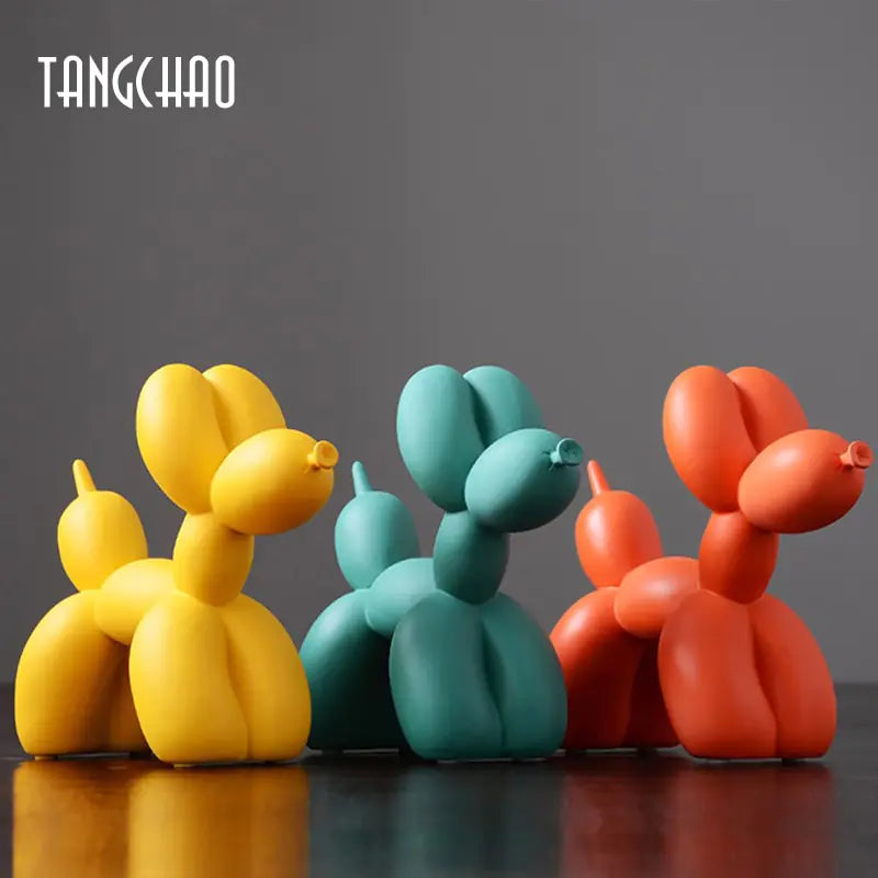 Balloon Dog Resin Figurines