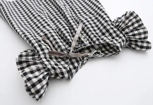 Ruffle Gingham Dress
