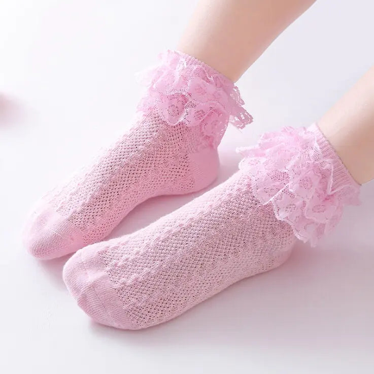 Ruffled Lace Princess Socks