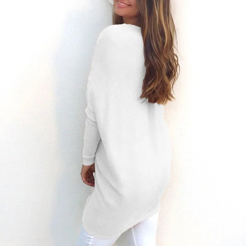 Cashmere Feel Longline Sweater