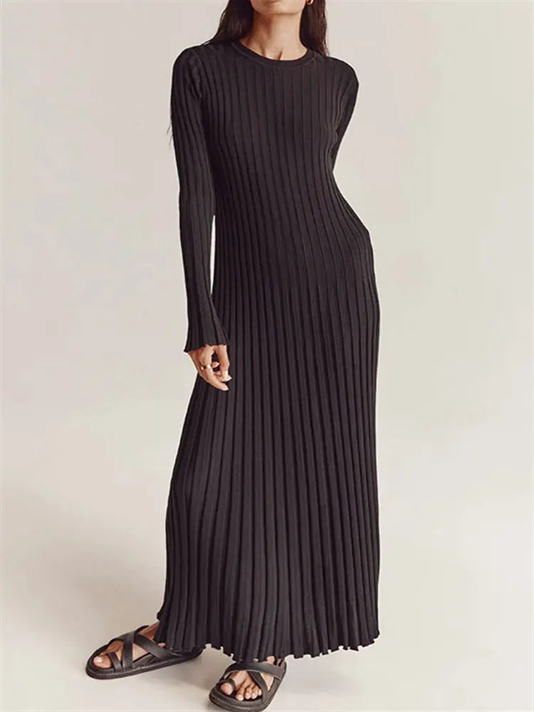 Ribbed Knit Maxi Dresses