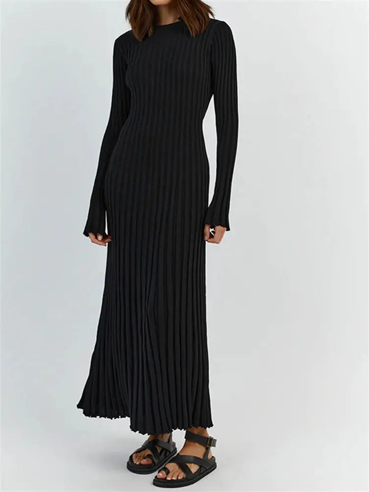 Ribbed Knit Maxi Dresses