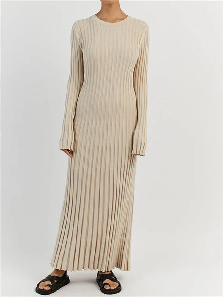 Ribbed Knit Maxi Dresses