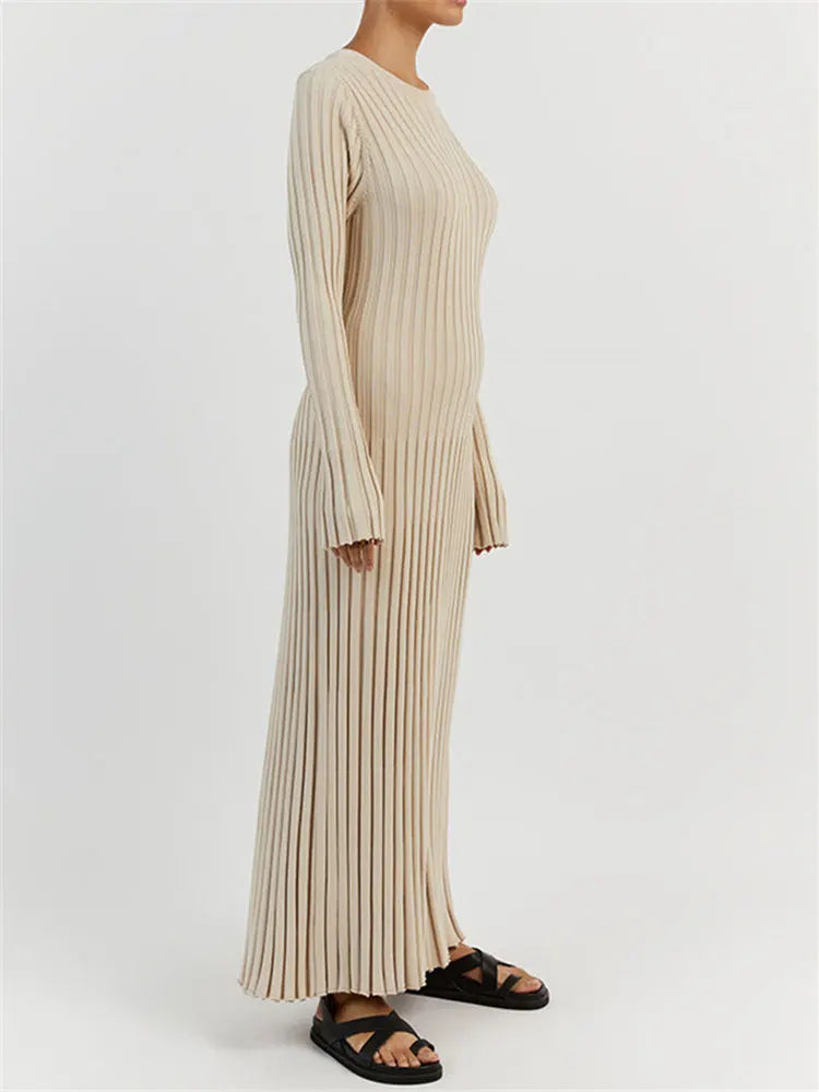 Ribbed Knit Maxi Dresses