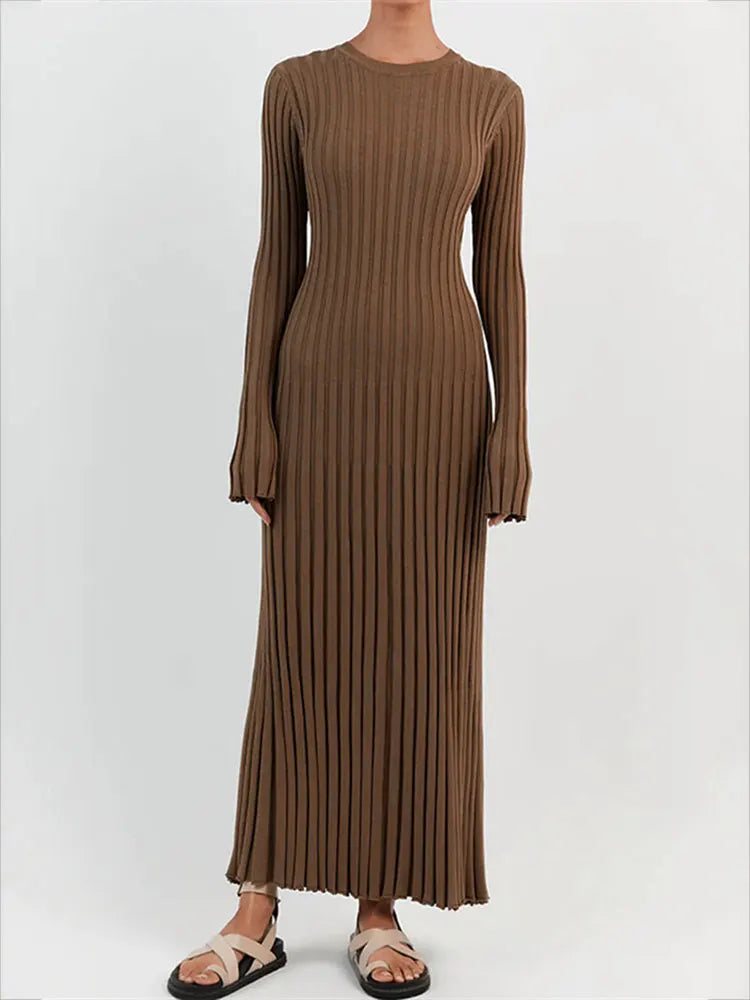 Ribbed Knit Maxi Dresses