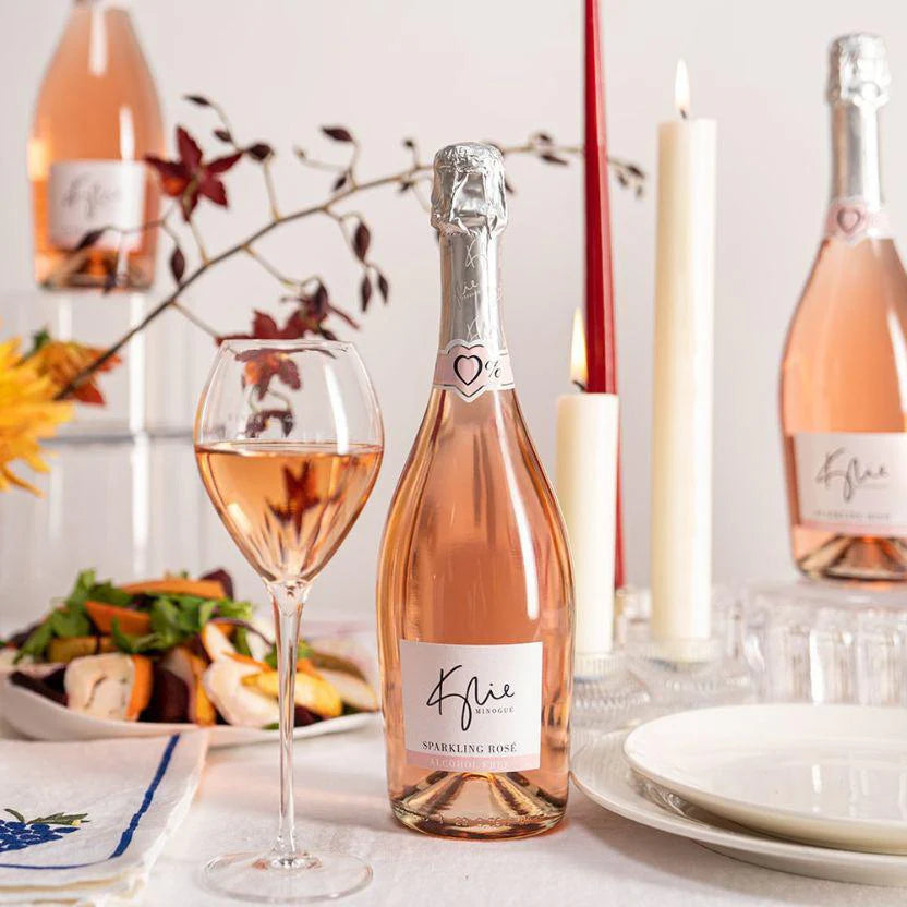 Kylie Minogue Alcohol Free Sparkling Rose and Sparkling Blanc