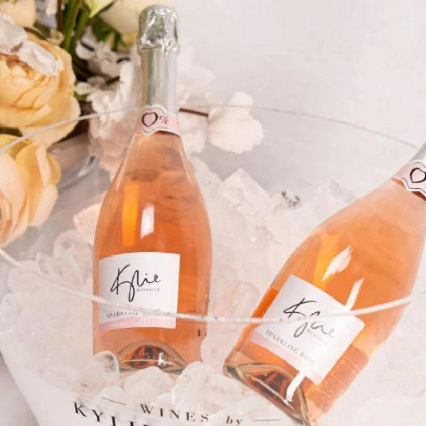 Kylie Minogue Alcohol Free Sparkling Rose and Sparkling Blanc