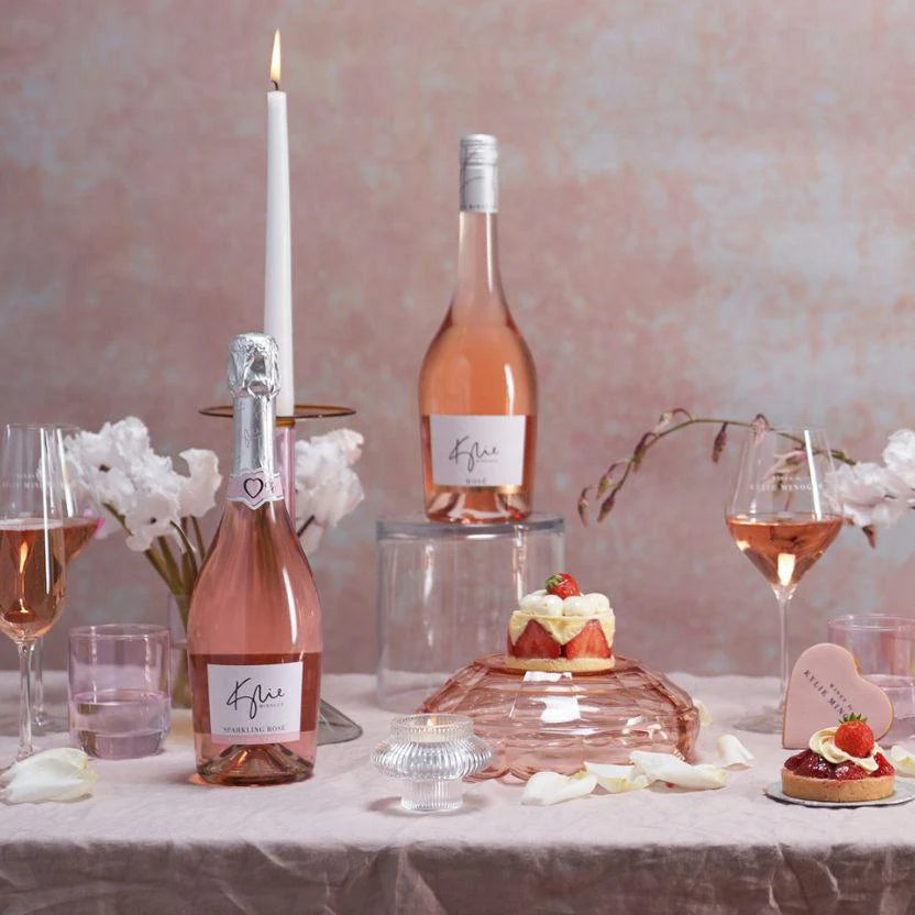 Kylie Minogue Alcohol Free Sparkling Rose and Sparkling Blanc