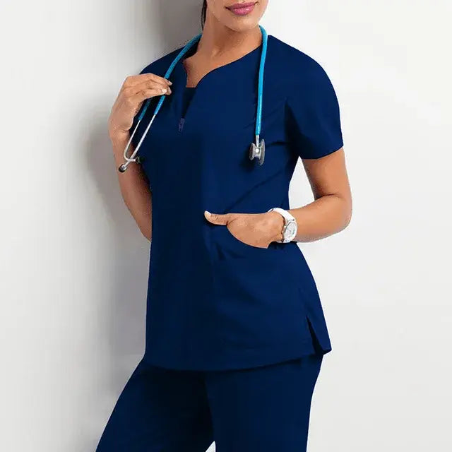 Infinity Double Pocket Short Sleeve Top Medical Scrubs