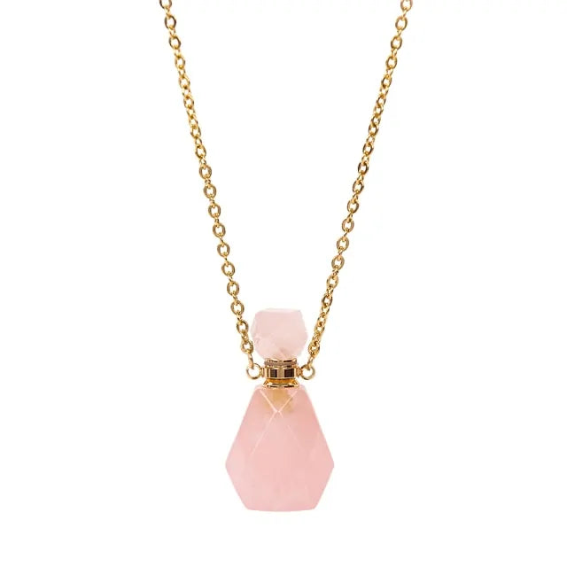 Essential Oil Bottles Natural Stone Pendant