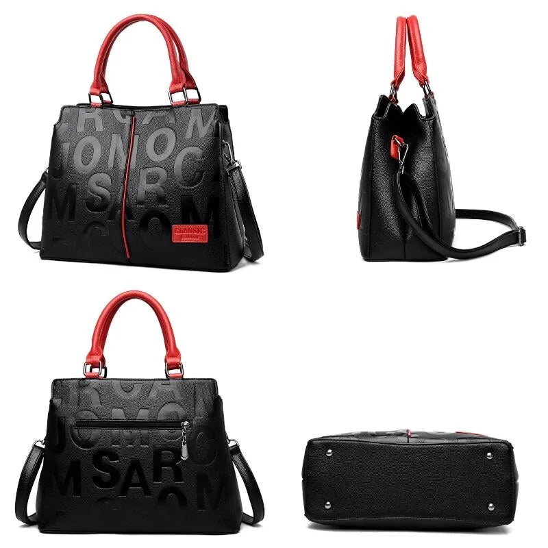 Alpha Embossed Designer Handbags