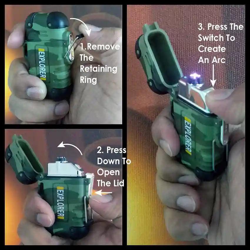 EXPLORER Dual Arc Plasma USB Lighter