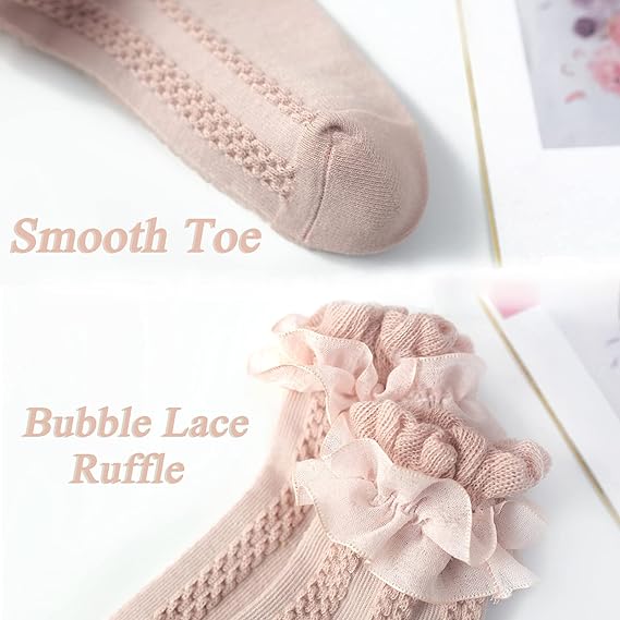 Ruffled Lace Princess Socks