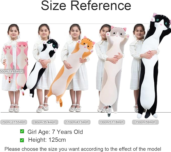 Long Cat Pillows for Kids