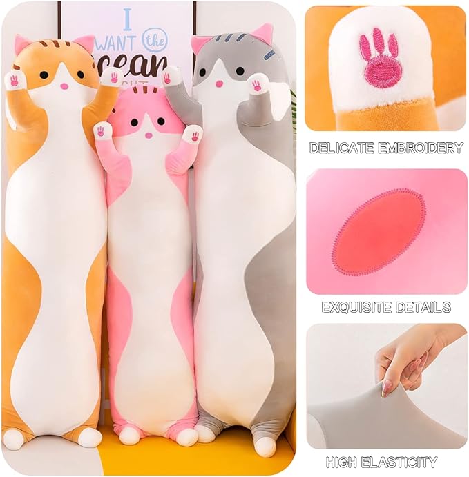 Long Cat Pillows for Kids