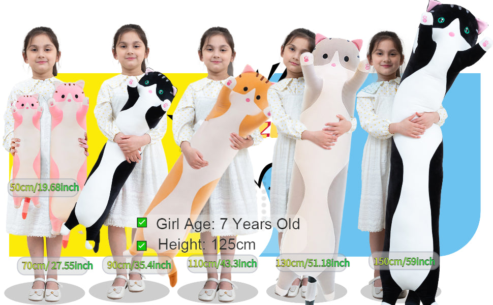 Long Cat Pillows for Kids