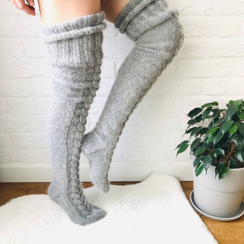 Pippi Long Knit Cozy Socks