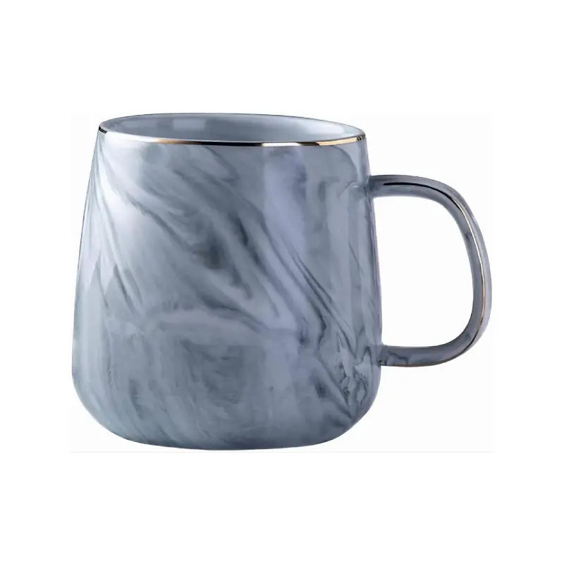 CasaVero's Ceramic Marble Gold Rim Mugs