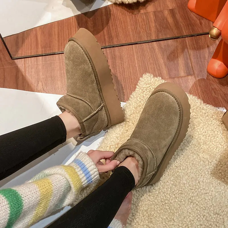 Sheepskin Anti-Skid Snow Boots