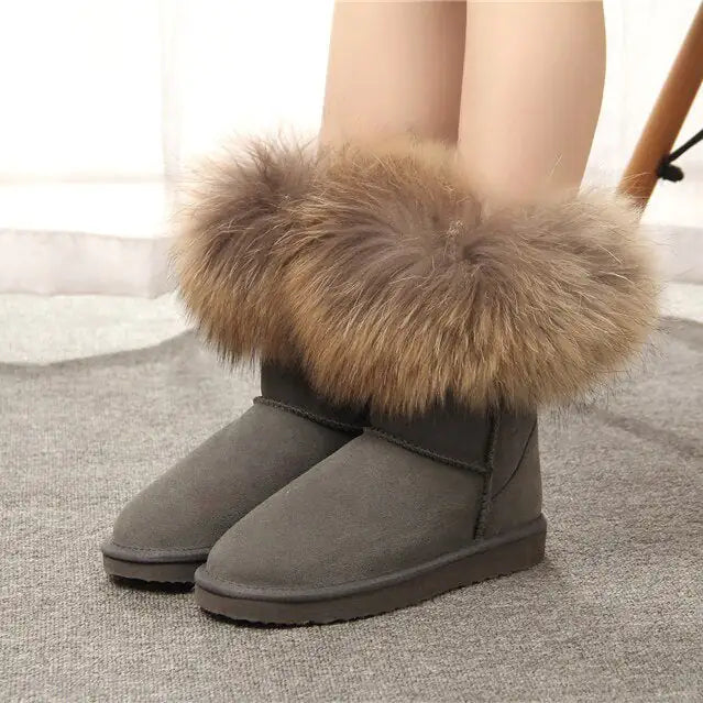MBR Force Fox Fur Snow Boots