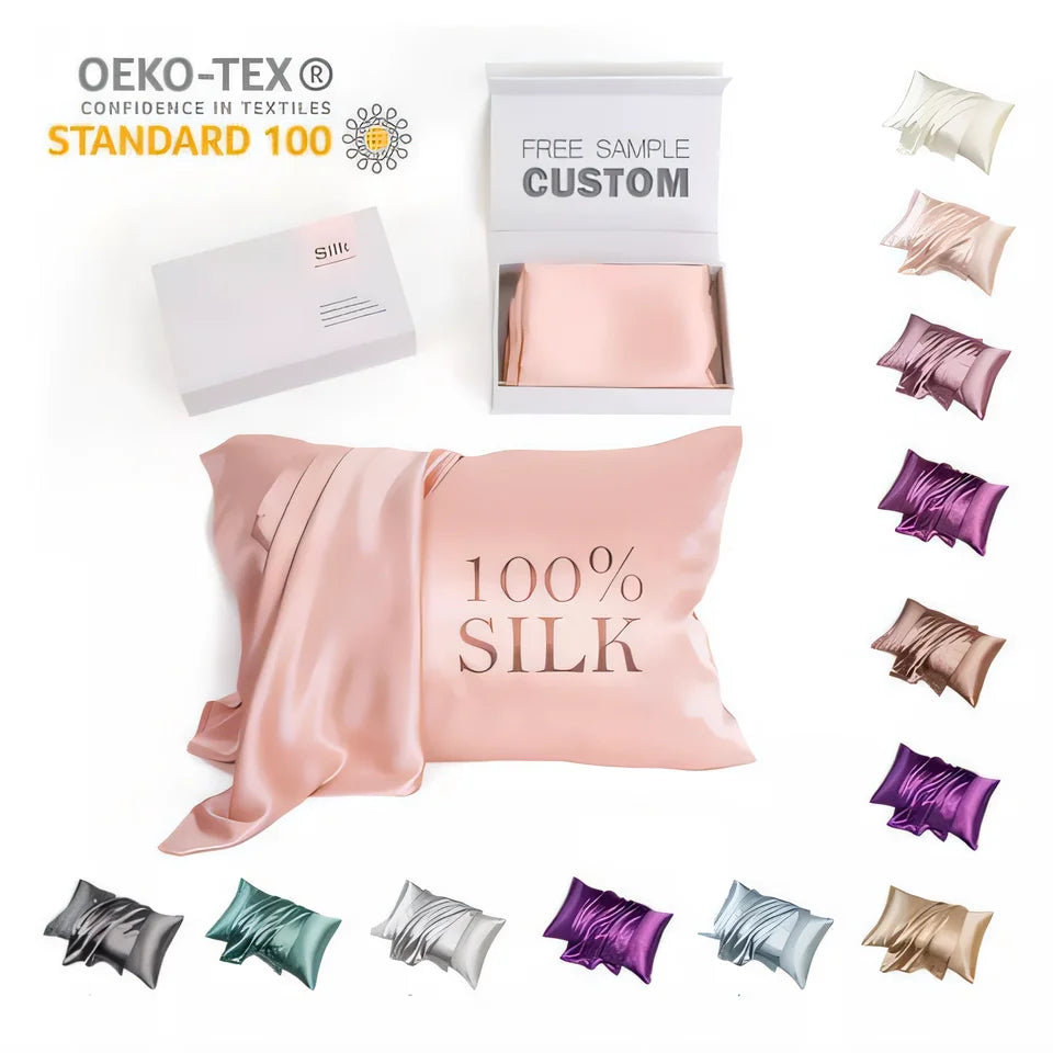 Natural 100% Mulberry Silk Pillowcase