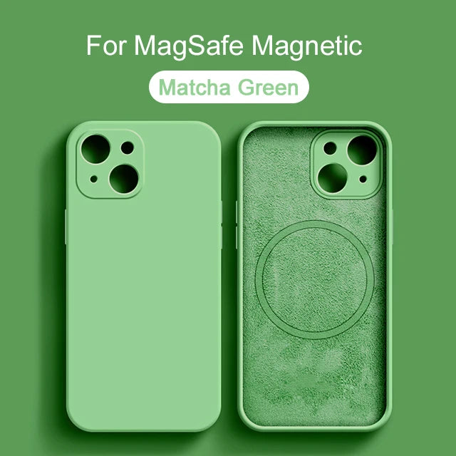 Magnetic Liquid Silicone iPhones Cases