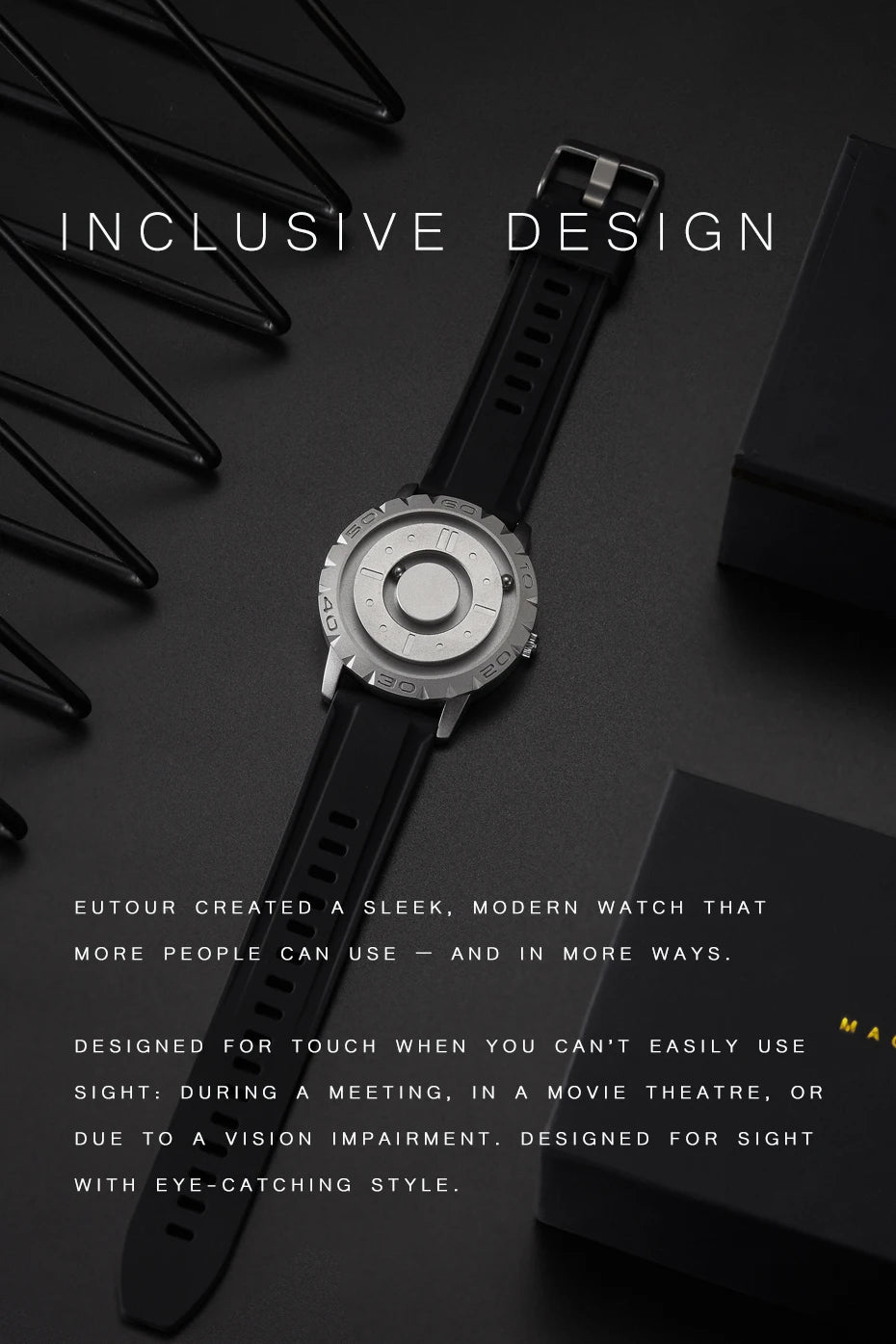 Iron Ball Magnetic Pointer Quartz Watches