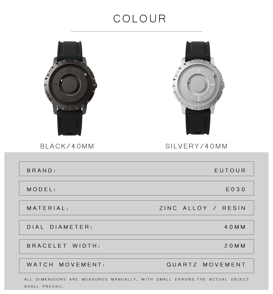 Iron Ball Magnetic Pointer Quartz Watches