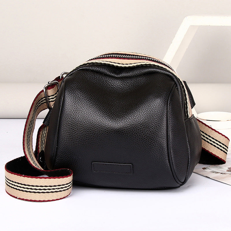 Annmouler Genuine Cowhide Leather Saddle Handbags