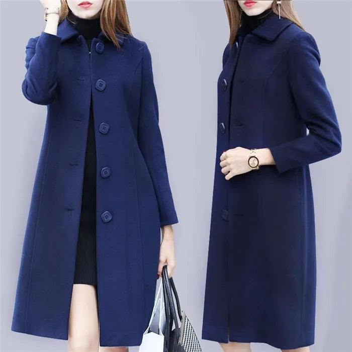 Elegant Mid Length Warm Winter Coat