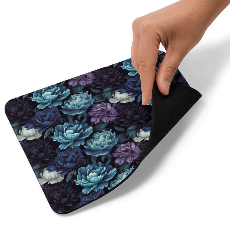 Blue BloomZ Mouse Pad