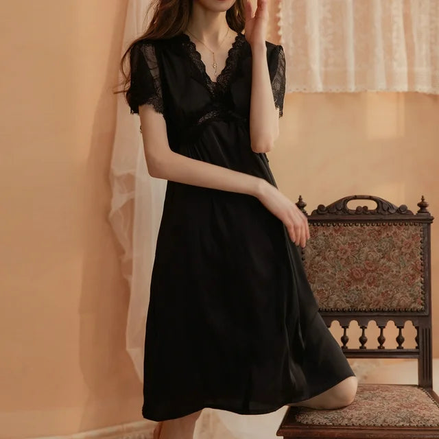 Satin Lace Nightgowns