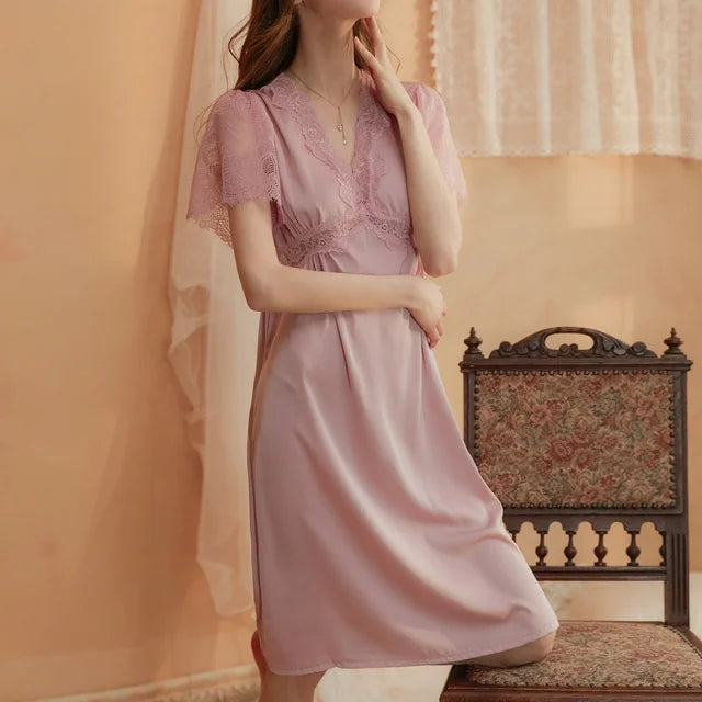 Satin Lace Nightgowns