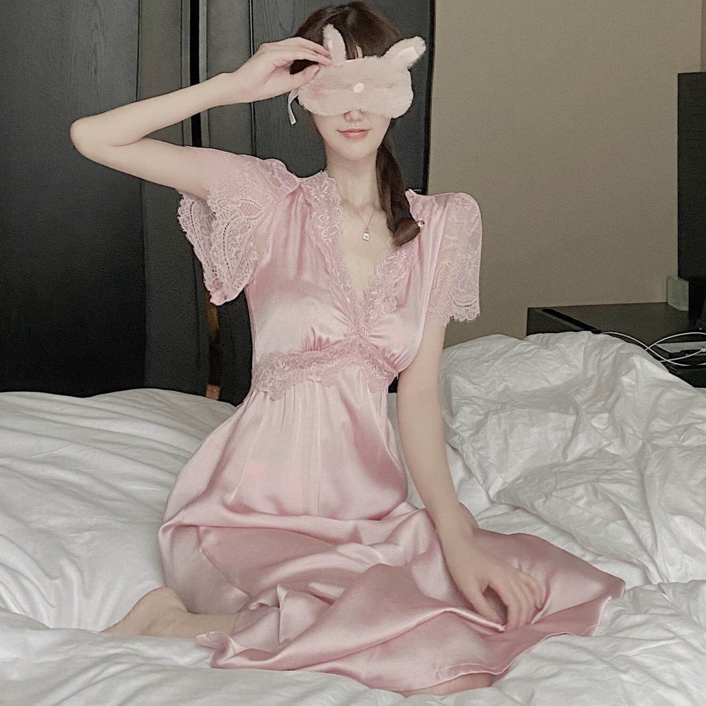 Satin Lace Nightgowns