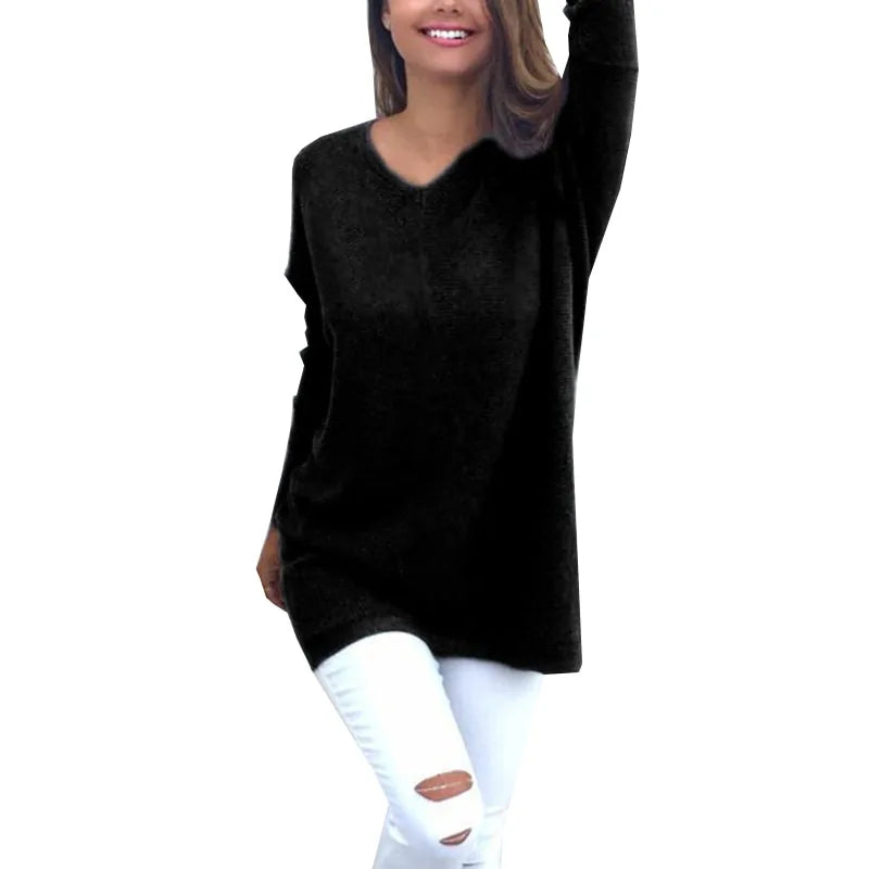 Cashmere Feel Longline Sweater