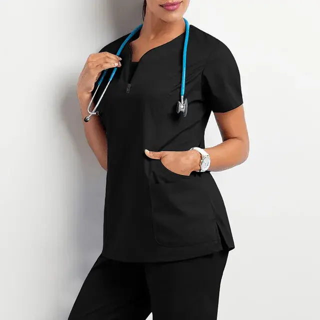 Infinity Double Pocket Short Sleeve Top Medical Scrubs