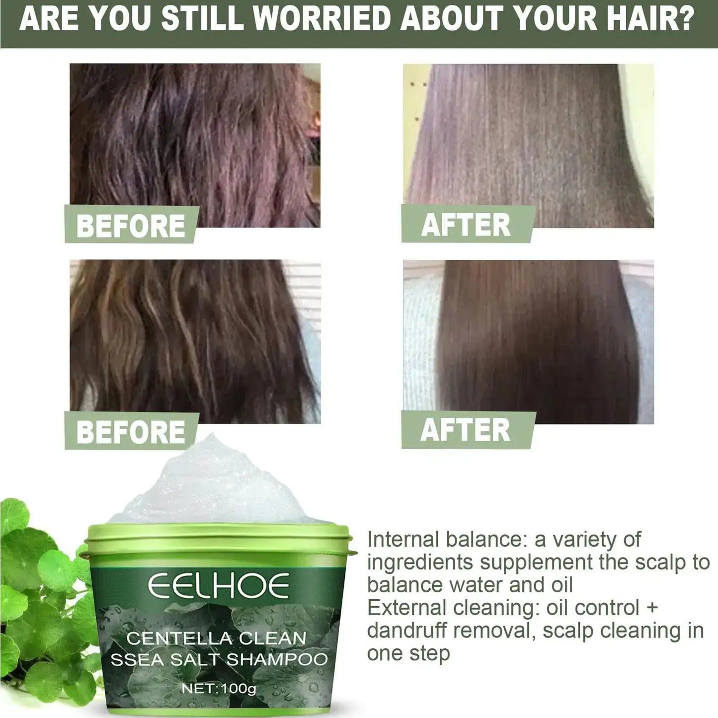 EELHOE Centella Clean Sea Salt Shampoo