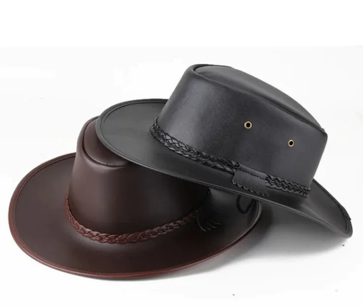 Azonee Cowboy Leather Hats