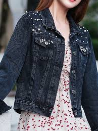 Pearl Casual Denim Jacket for Women