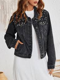 Pearl Casual Denim Jacket for Women