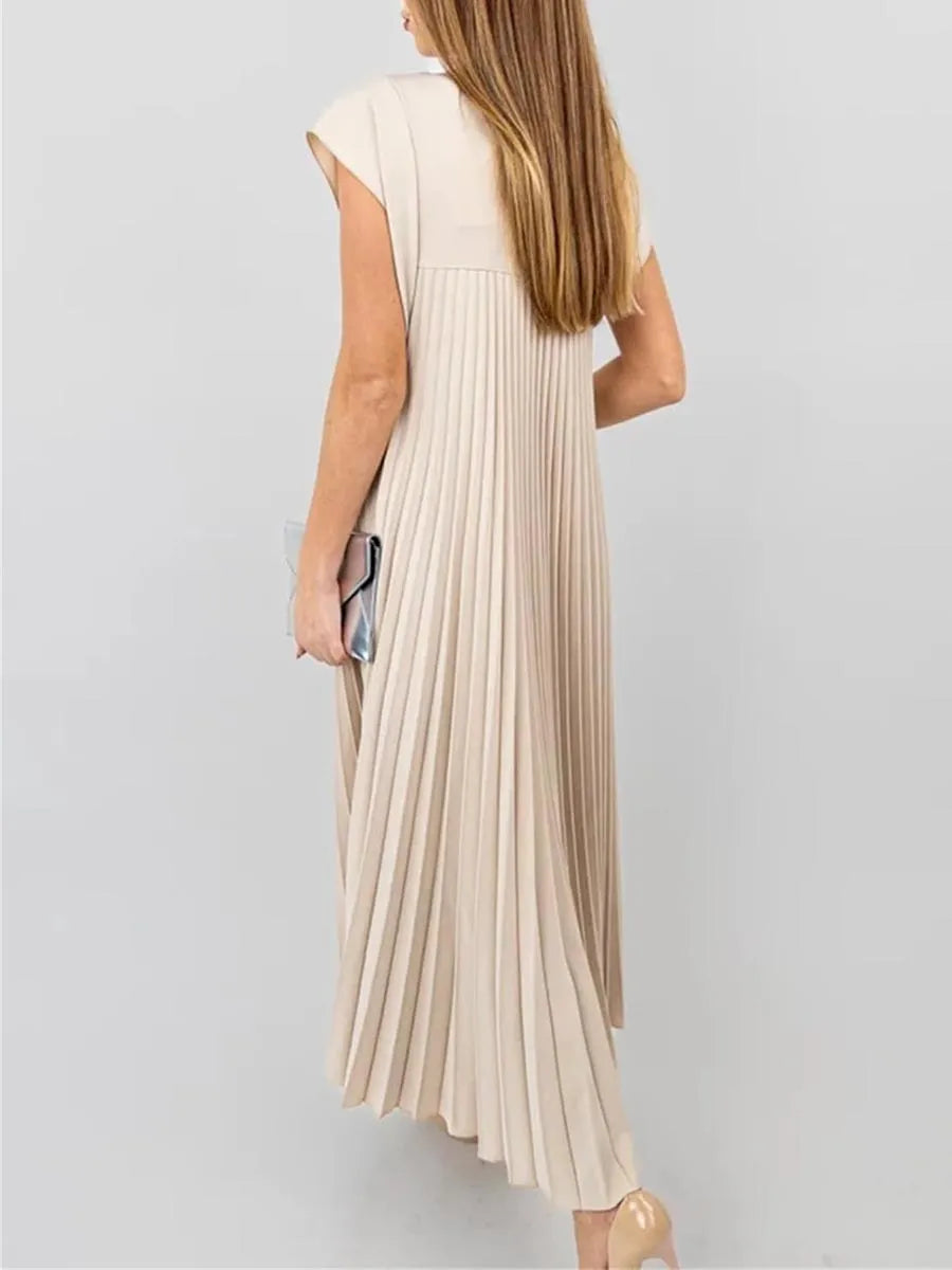 Sleeveless Pleated Dress