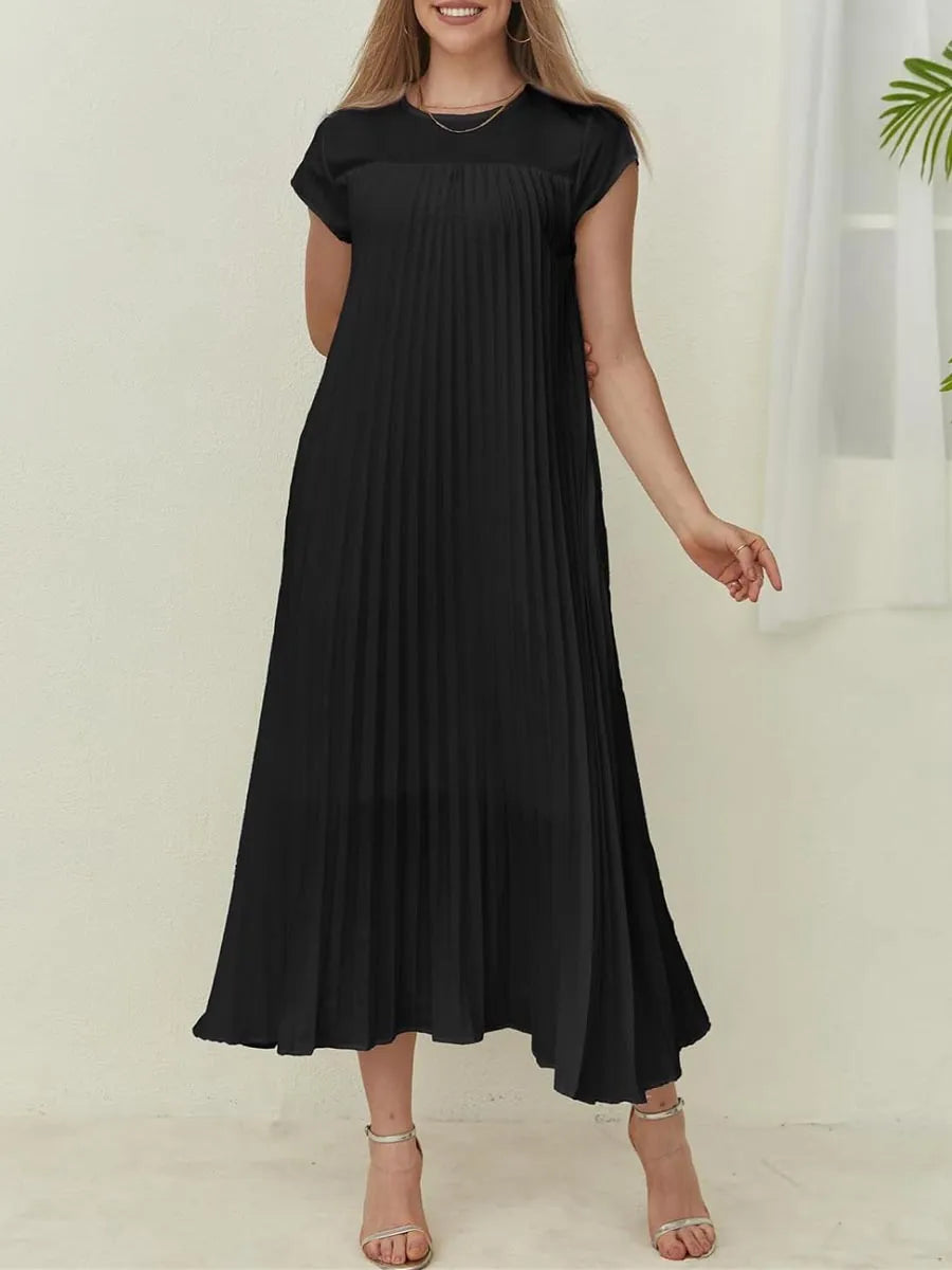 Sleeveless Pleated Dress