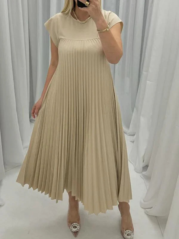 Sleeveless Pleated Dress